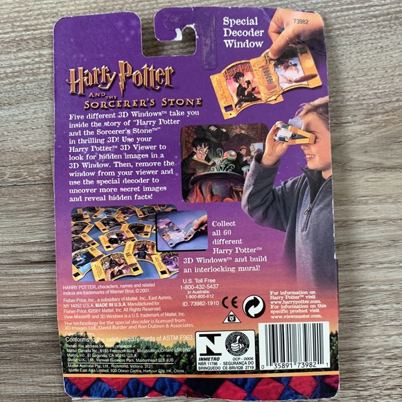 Harry Potter & The Sorcerer’s Stone 3D Windows and Decoder View Master Series 1 - Picture 2 of 3